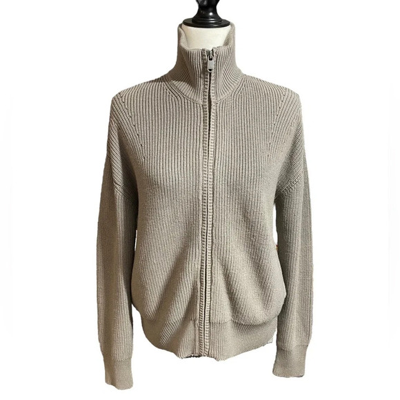 Athleta (Fall 2021) Escapade Mock Neck Bomber Sweater Jacket Medium - Picture 3 of 11